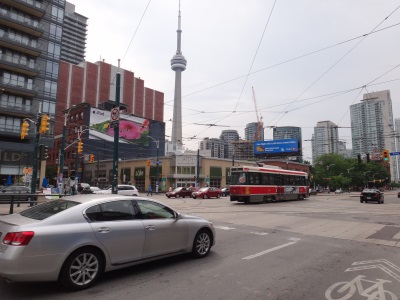 CN Tower with Tram