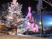 Castle in New Year Eve