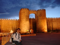 Old City of Avila at Night