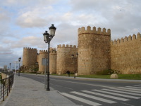 The other side of the City Wall of Avila