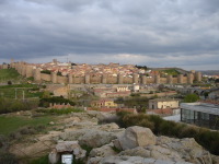 The view of the City Wall from Los Cuatro Postes
