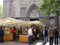 Market at Santa Maria del Pi Church