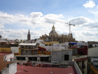 View from the Oasis Backpackers Hostel Sevilla