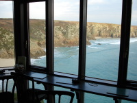 View from cafe in Minack Theatre